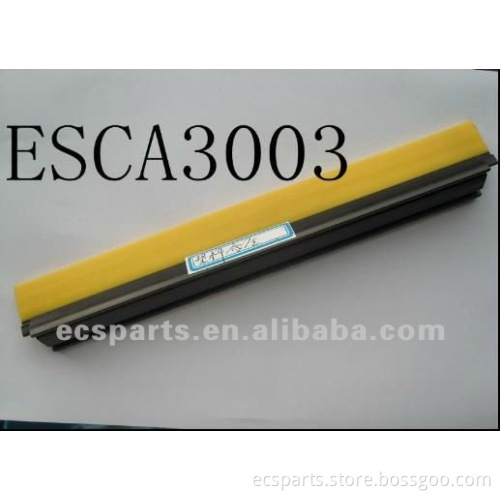 Yellow PVC with PVC Holder & Black Plastic End Cappings Escalator Safety Brush